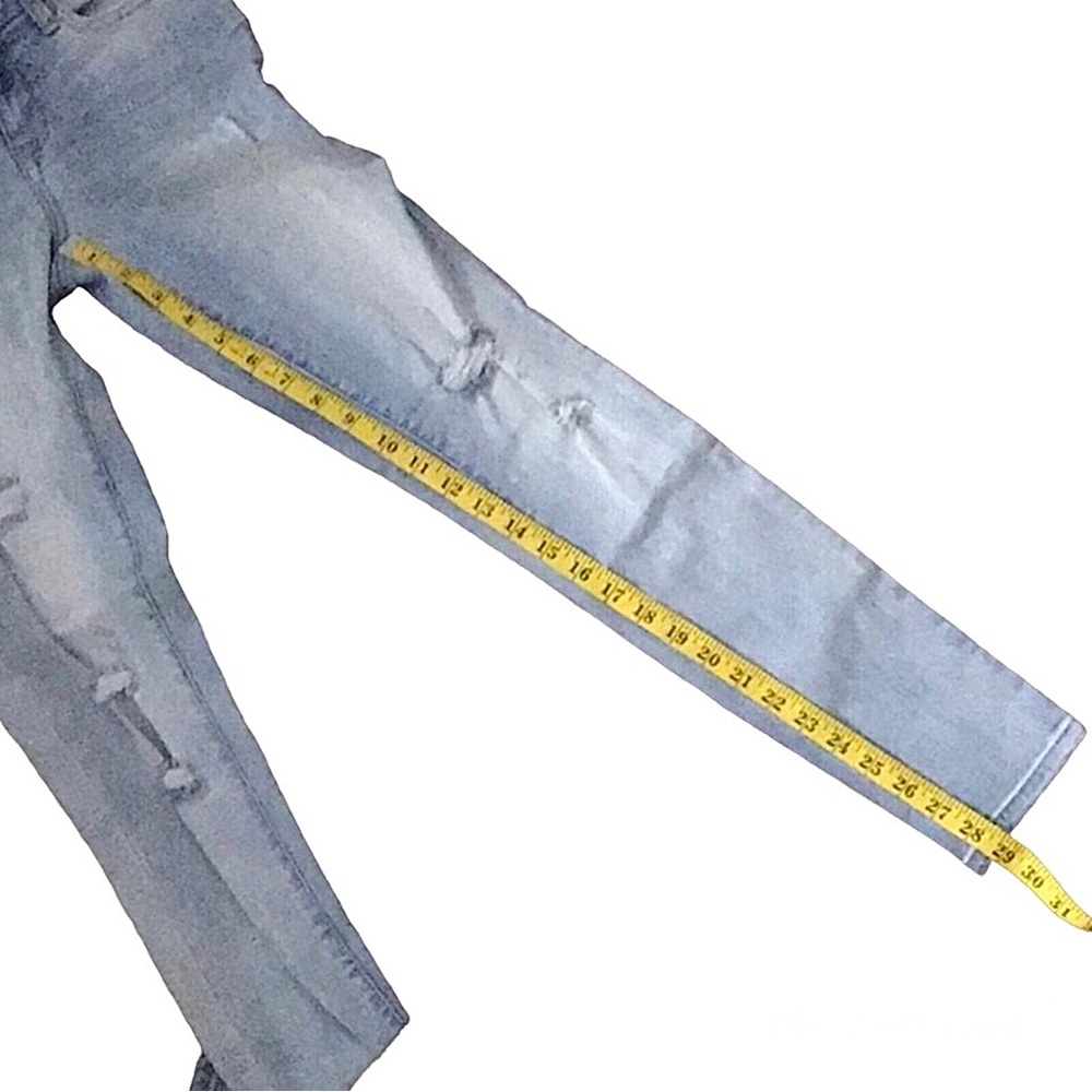 NWT Aeropostale Low Rise Distressed Jeggings Skinny Jeans Size 0 - Picture 8 of 10